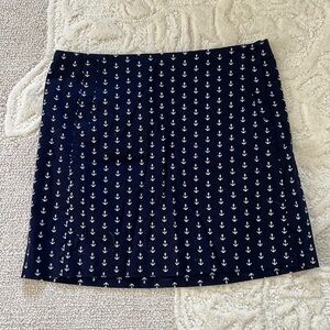 J. CREW Anchor Skirt. Super cute!